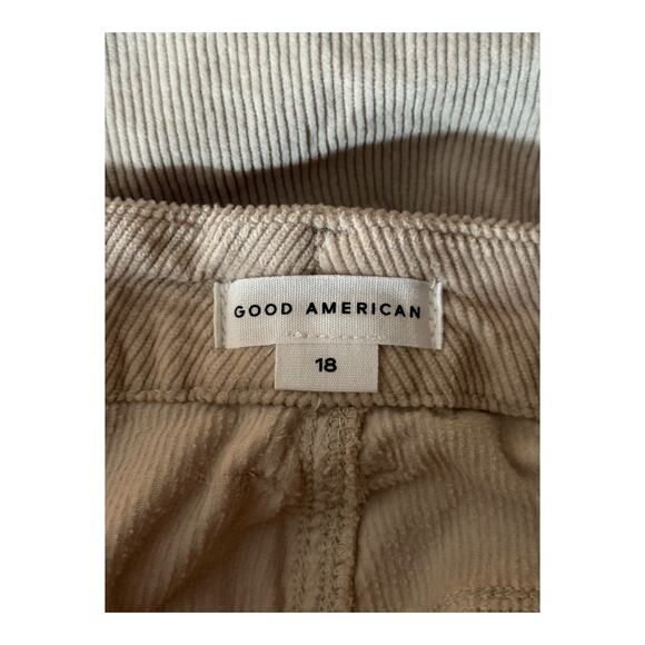 Good American GCBC090T Good Classic slim Bootcut Corduroy Pants Size 18 - Picture 5 of 7